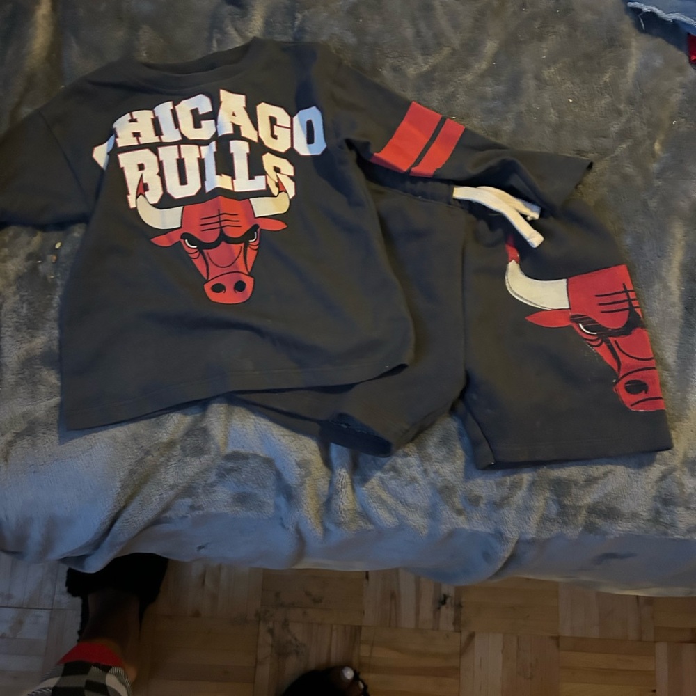 Ralph Lauren Gray Polo with Multicolor Sleeves